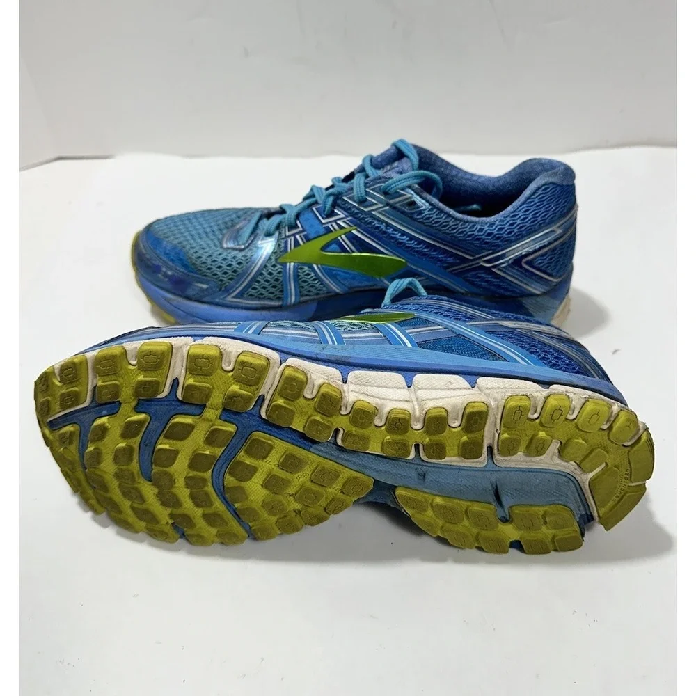 Brooks Adrenaline GTS 17 Womens 9.5 Sneakers Running Shoes Blue Green‎
